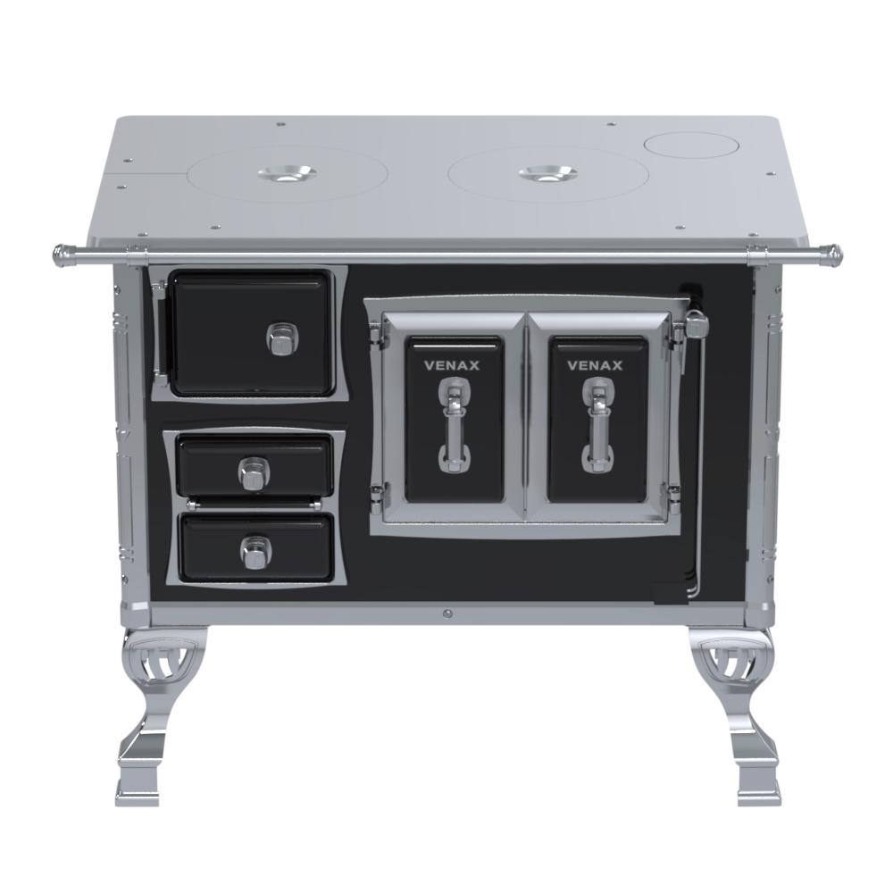 Fogao a Lenha Venax n 1 Sec XVIII Chapa de Aluminio Preto