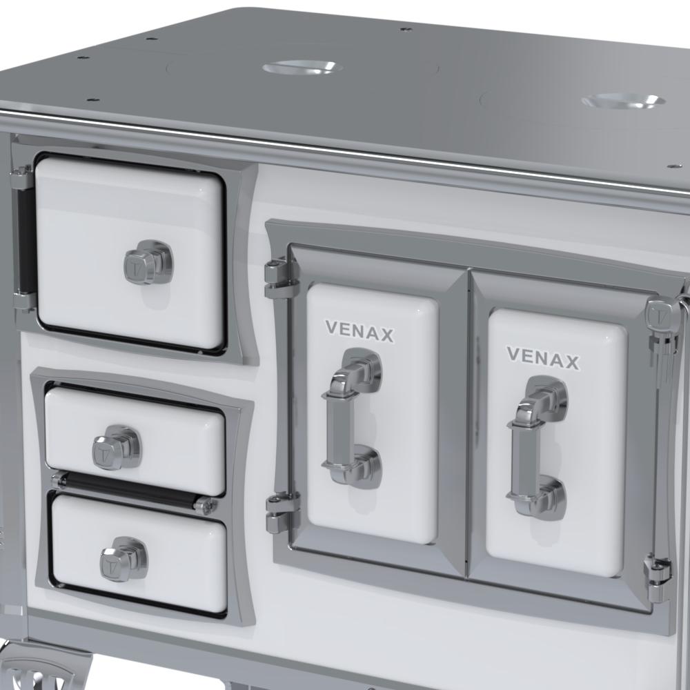 Fogao a Lenha Venax n 1 Sec XVIII Chapa de Aluminio Branco