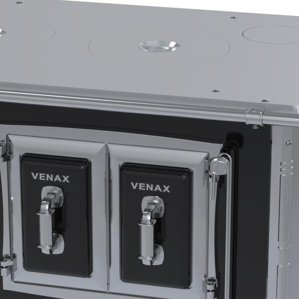 Fogao a Lenha Venax n 1 Sec XVIII Chapa de Aluminio Preto