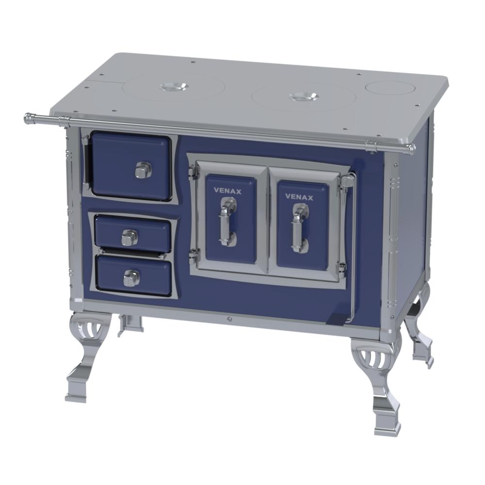 Fogao a Lenha Venax n 1 Sec XVIII Chapa de Aluminio Azul