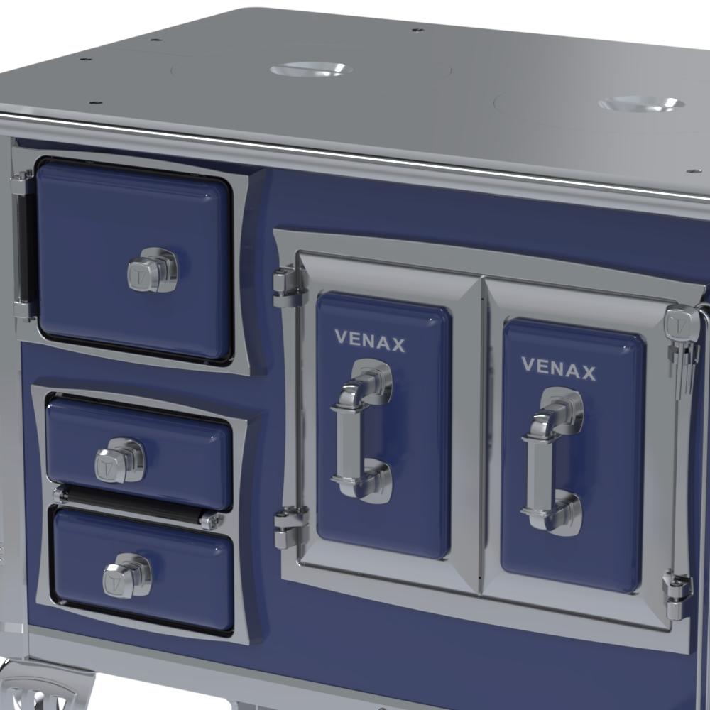 Fogao a Lenha Venax n 1 Sec XVIII Chapa de Aluminio Azul
