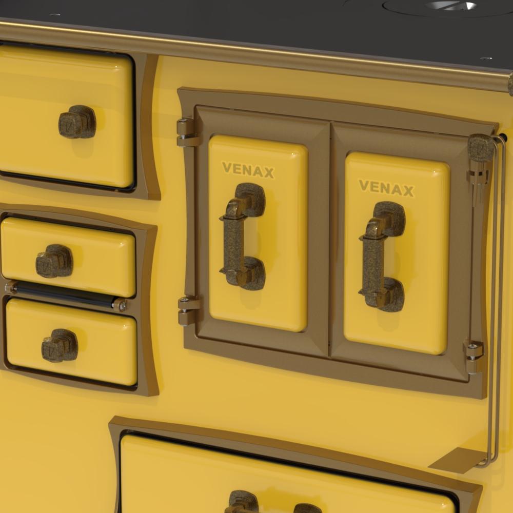 Fogao a Lenha Venax GII n 2 Renaissance Amarelo