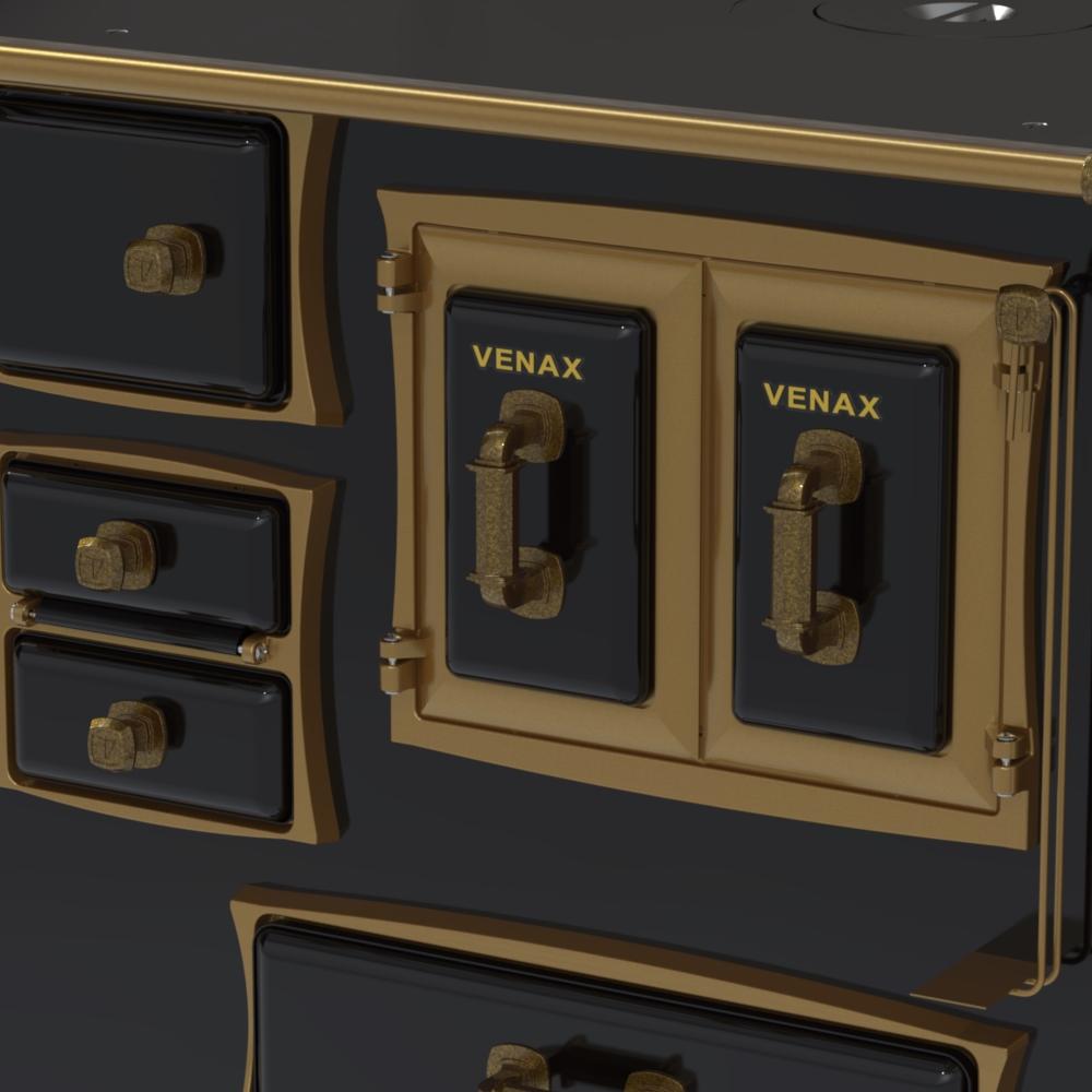 Fogao a Lenha Venax GII n 2 Renaissance Preto