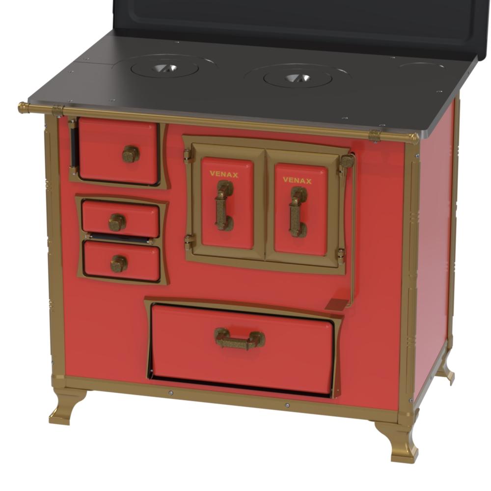 Fogao a Lenha Venax GII n 2 Renaissance Vermelho