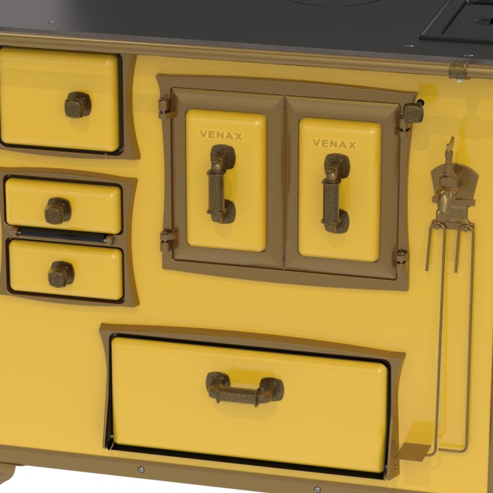 Fogao a Lenha Venax GII n 2 Renaissance Amarelo Cald