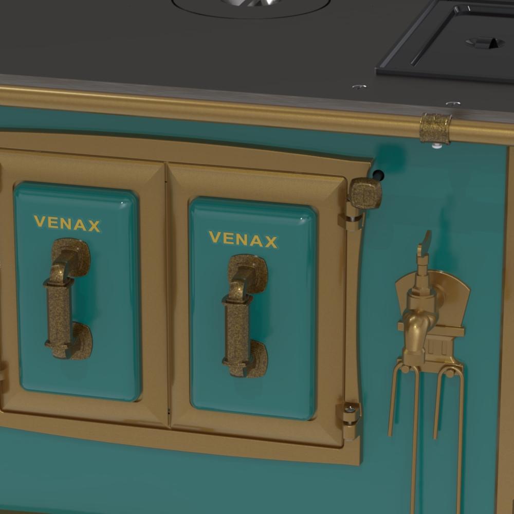 Fogao a Lenha Venax GII n 2 Renaissance Turquesa Cald