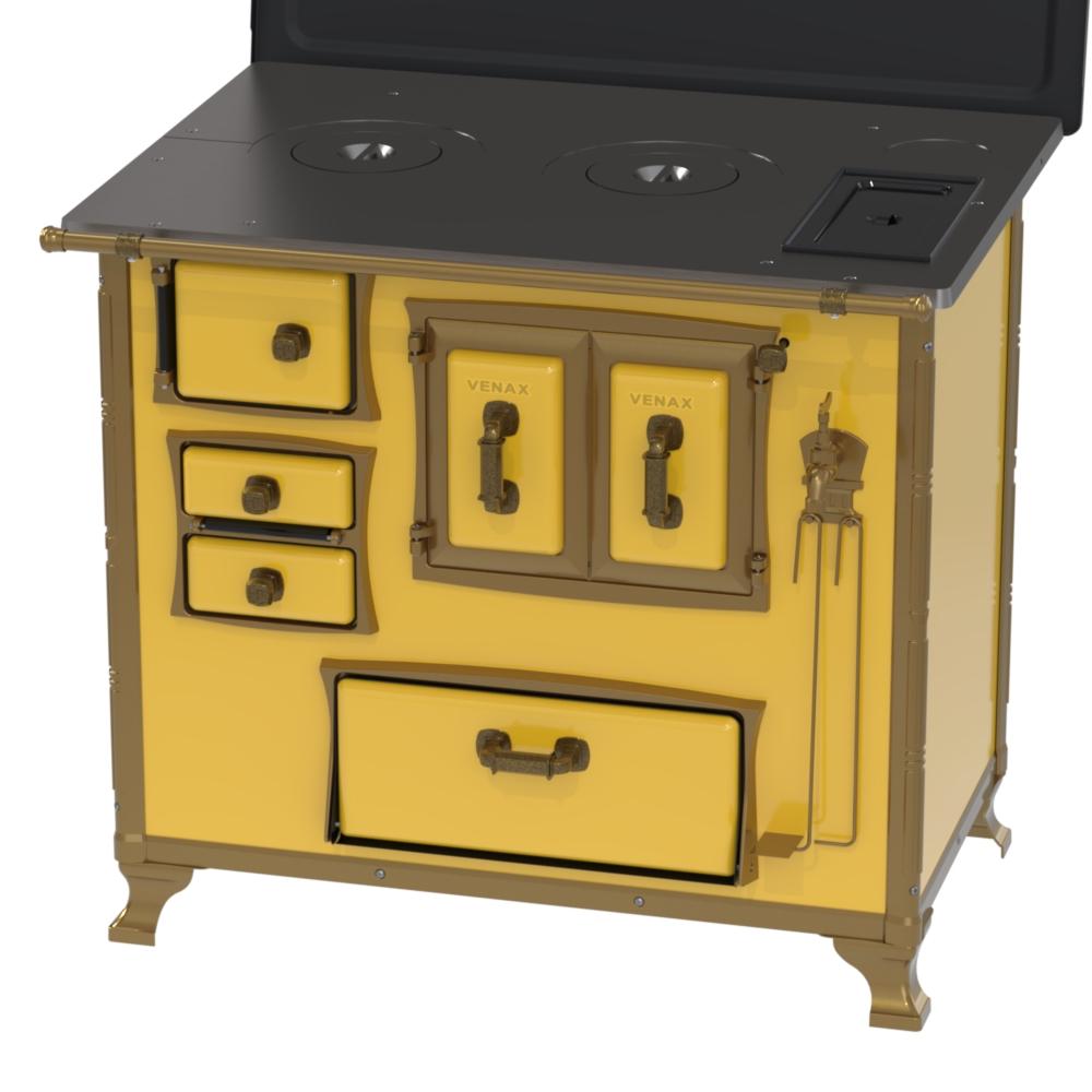 Fogao a Lenha Venax GII n 2 Renaissance Amarelo Cald