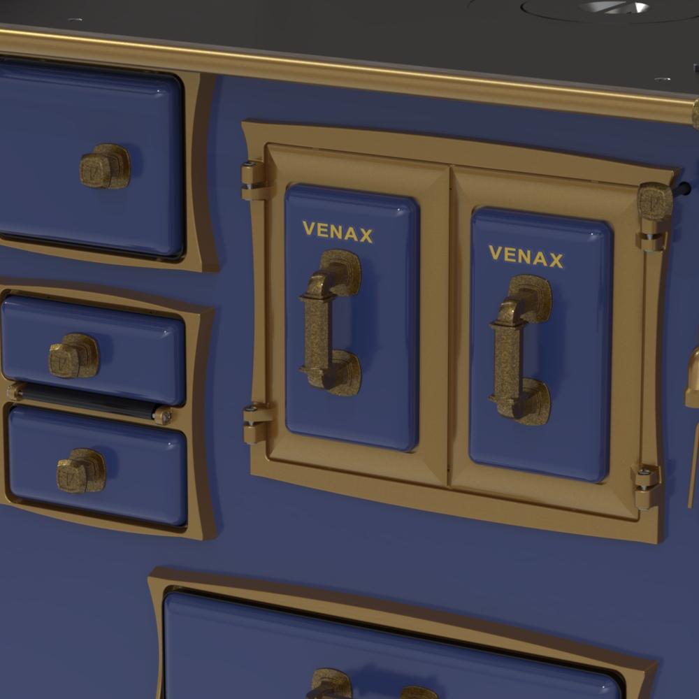 Fogao a Lenha Venax GII n 2 Renaissance Azul Cald