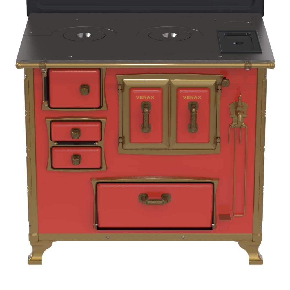 Fogao a Lenha Venax GII n 2 Renaissance Vermelho Cald