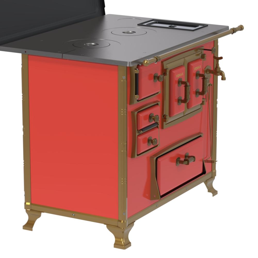 Fogao a Lenha Venax GII n 2 Renaissance Vermelho Cald