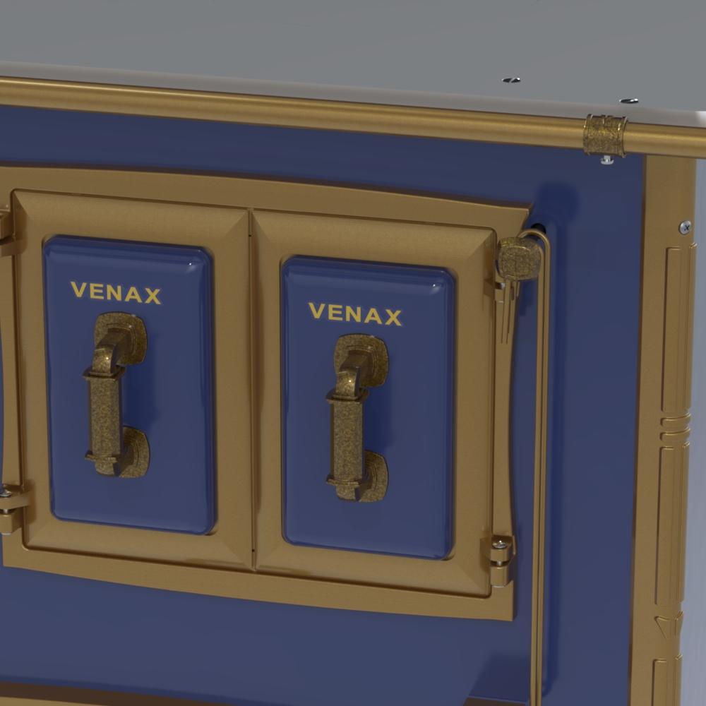 Fogao a Lenha Venax n 1 Renaissance Chapa de Aluminio Azul