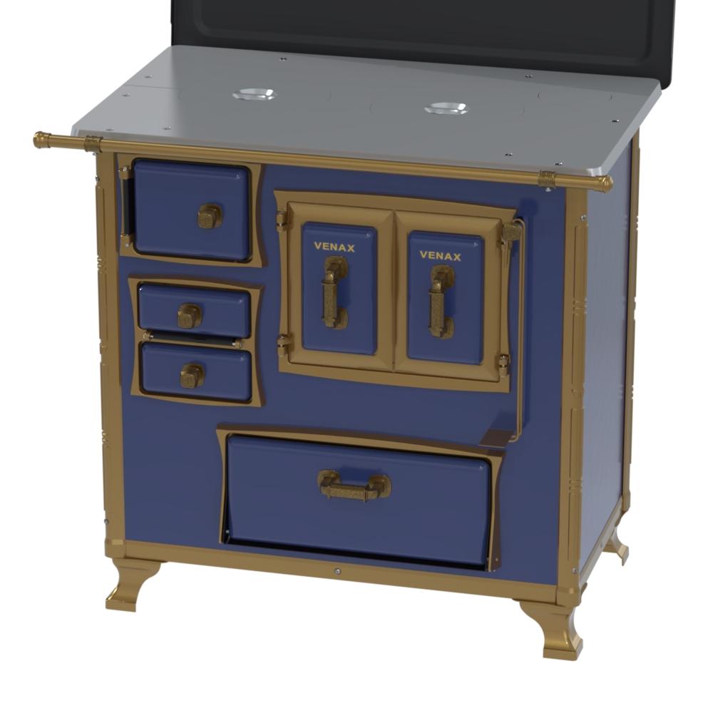 Fogao a Lenha Venax n 1 Renaissance Chapa de Aluminio Azul