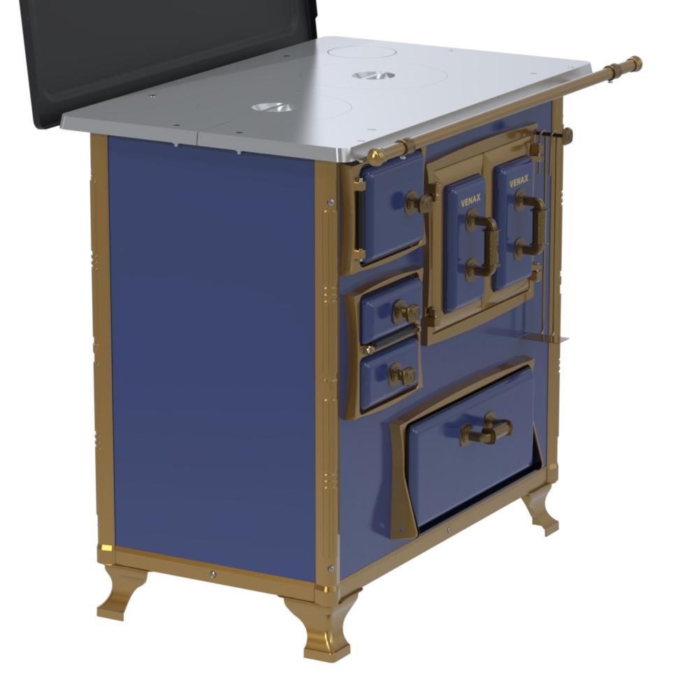 Fogao a Lenha Venax n 1 Renaissance Chapa de Aluminio Azul