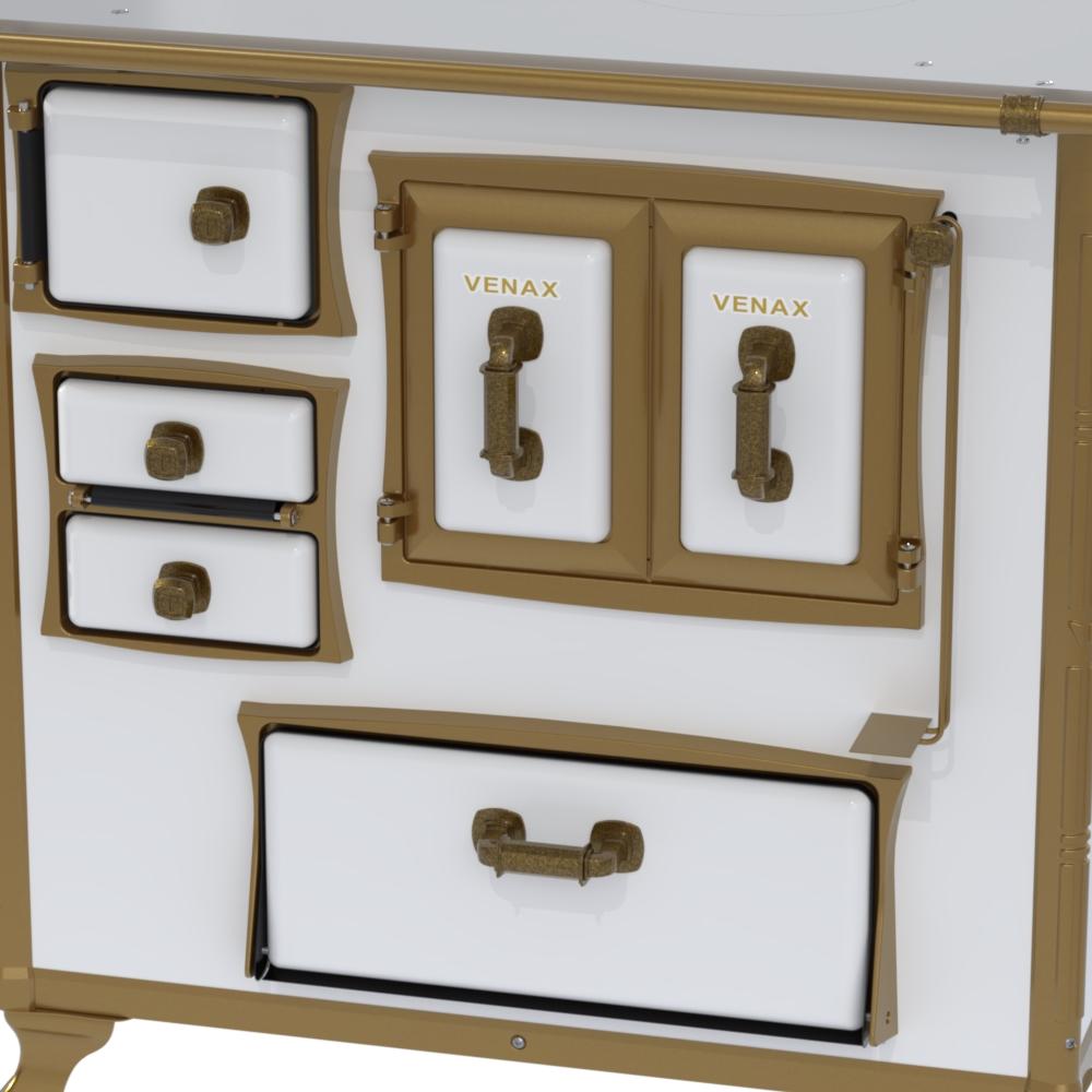 Fogao a Lenha Venax n 1 Renaissance Chapa de Aluminio Branco