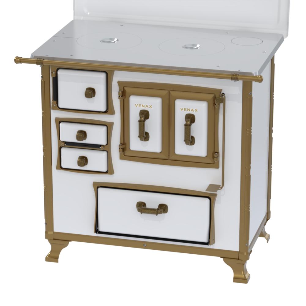 Fogao a Lenha Venax n 1 Renaissance Chapa de Aluminio Branco