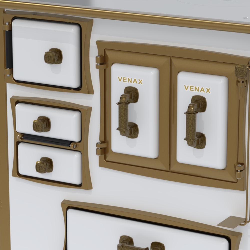 Fogao a Lenha Venax n 1 Renaissance Chapa de Aluminio Branco