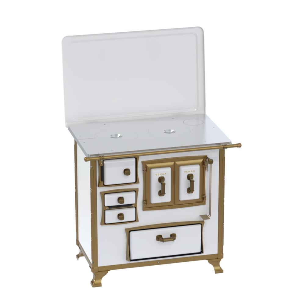 Fogao a Lenha Venax n 1 Renaissance Chapa de Aluminio Branco