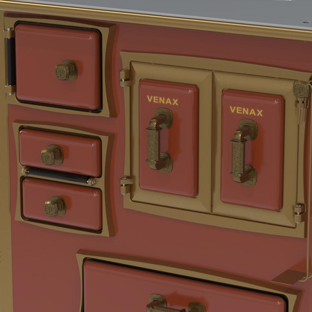 Fogao a Lenha Venax n 1 Renaissance Chapa de Aluminio Tabaco