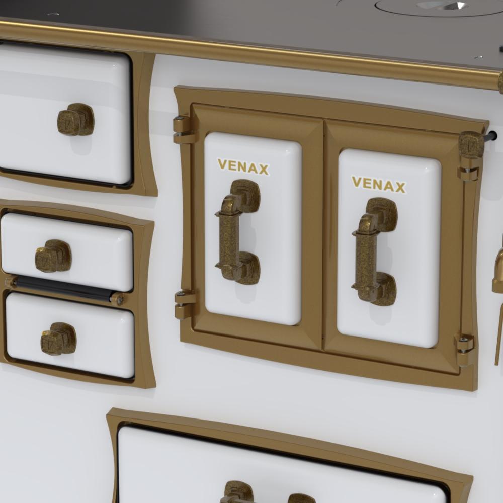 Fogao a Lenha Venax n 2 Renaissance Chapa de Aluminio Branco Cald