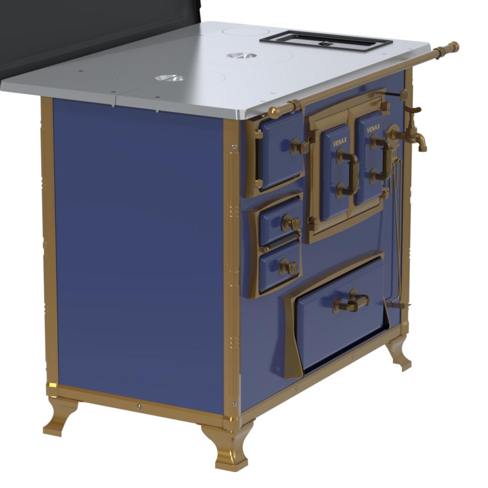 Fogao a Lenha Venax n 2 Renaissance Chapa de Aluminio Azul Cald