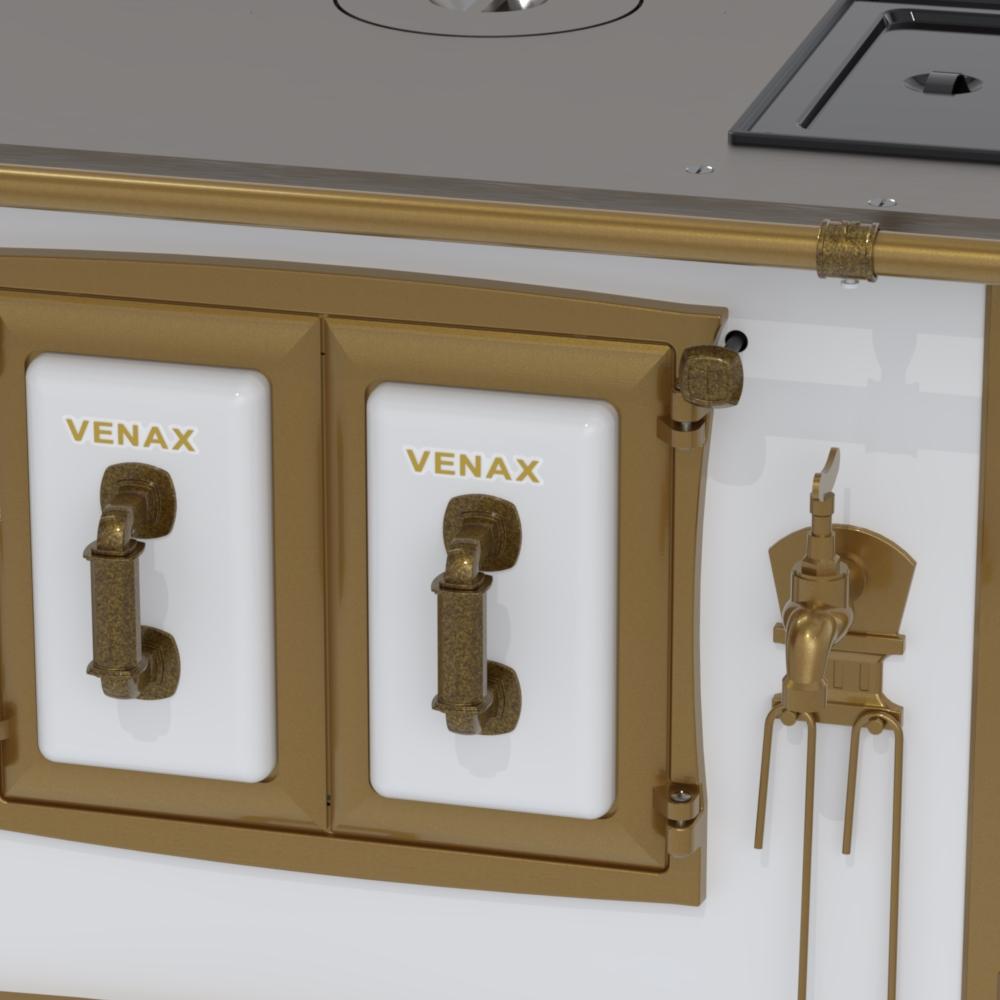Fogao a Lenha Venax n 2 Renaissance Chapa de Aluminio Branco Cald