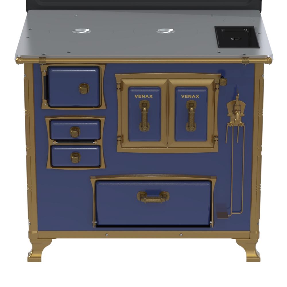 Fogao a Lenha Venax n 2 Renaissance Chapa de Aluminio Azul Cald