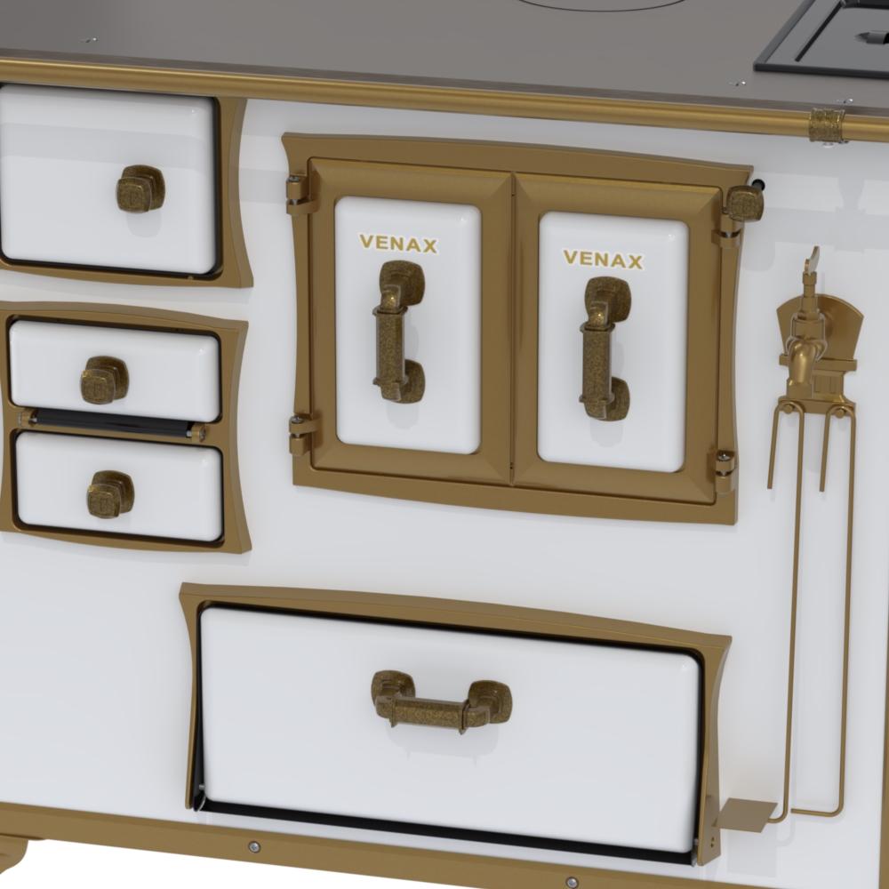 Fogao a Lenha Venax n 2 Renaissance Chapa de Aluminio Branco Cald
