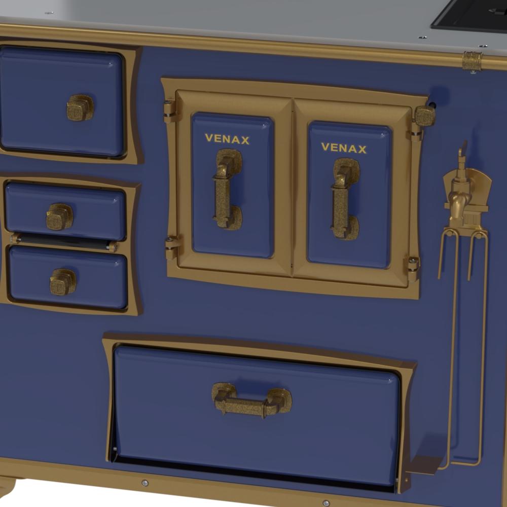 Fogao a Lenha Venax n 2 Renaissance Chapa de Aluminio Azul Cald