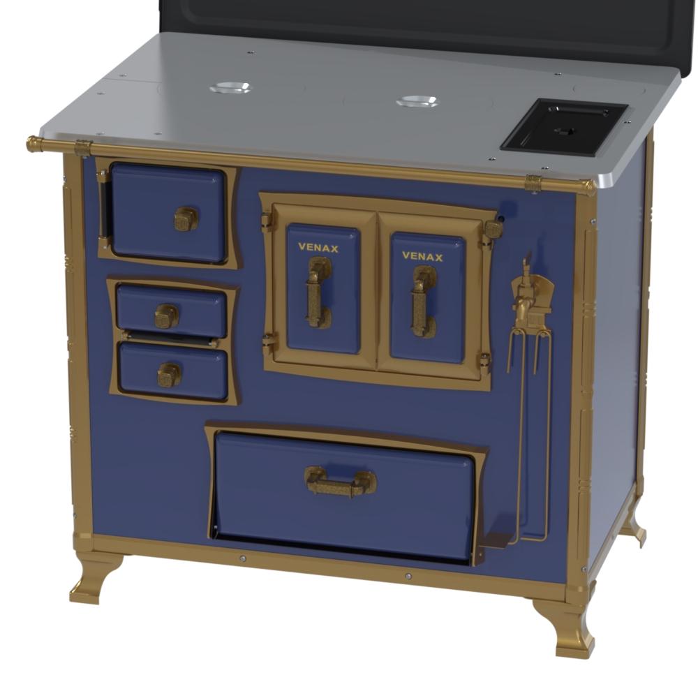 Fogao a Lenha Venax n 2 Renaissance Chapa de Aluminio Azul Cald