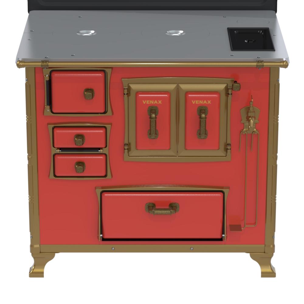 Fogao a Lenha Venax n 2 Renaissance Chapa de Aluminio Vermelho Cald