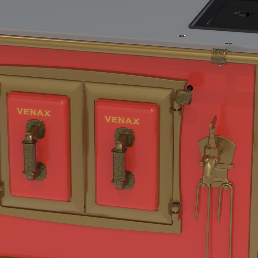 Fogao a Lenha Venax n 2 Renaissance Chapa de Aluminio Vermelho Cald