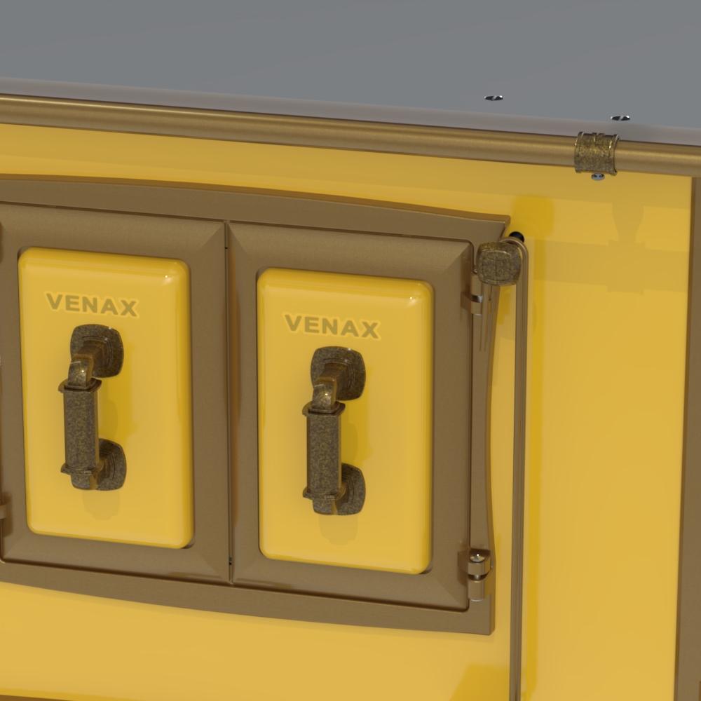 Fogao a Lenha Venax n 2 Renaissance Chapa de Aluminio Amarelo