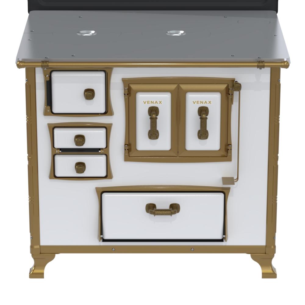 Fogao a Lenha Venax n 2 Renaissance Chapa de Aluminio Branco