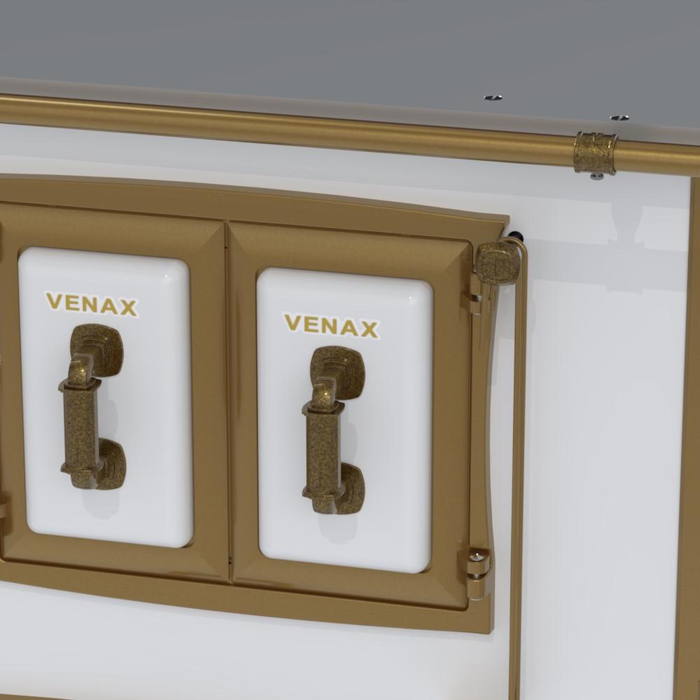 Fogao a Lenha Venax n 2 Renaissance Chapa de Aluminio Branco