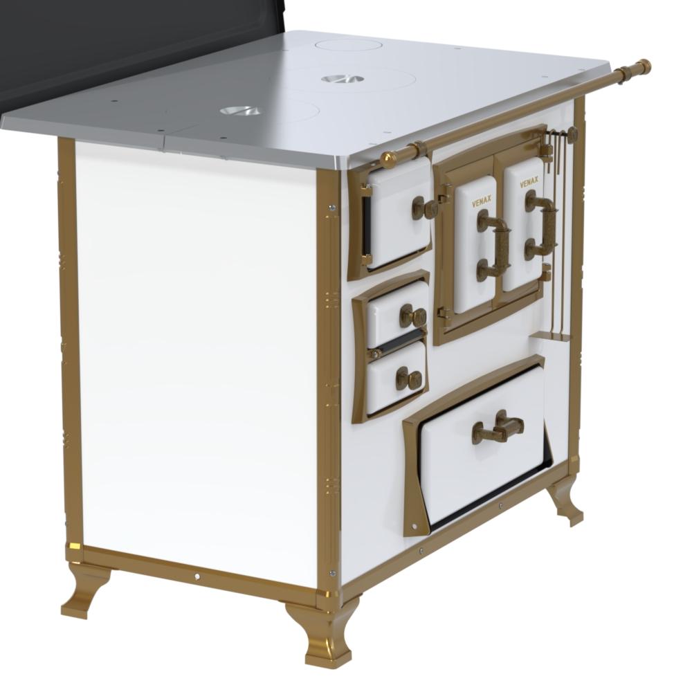 Fogao a Lenha Venax n 2 Renaissance Chapa de Aluminio Branco