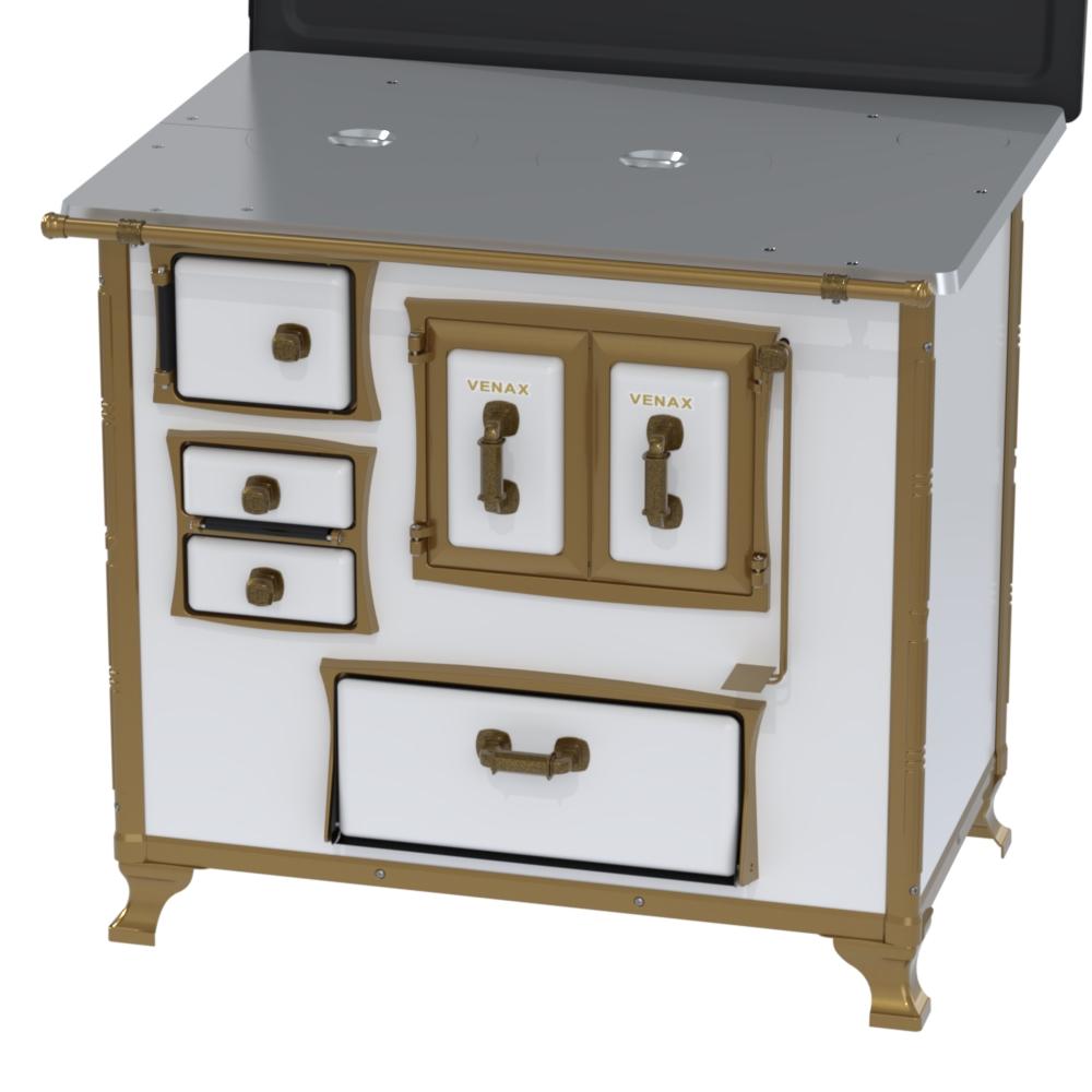 Fogao a Lenha Venax n 2 Renaissance Chapa de Aluminio Branco