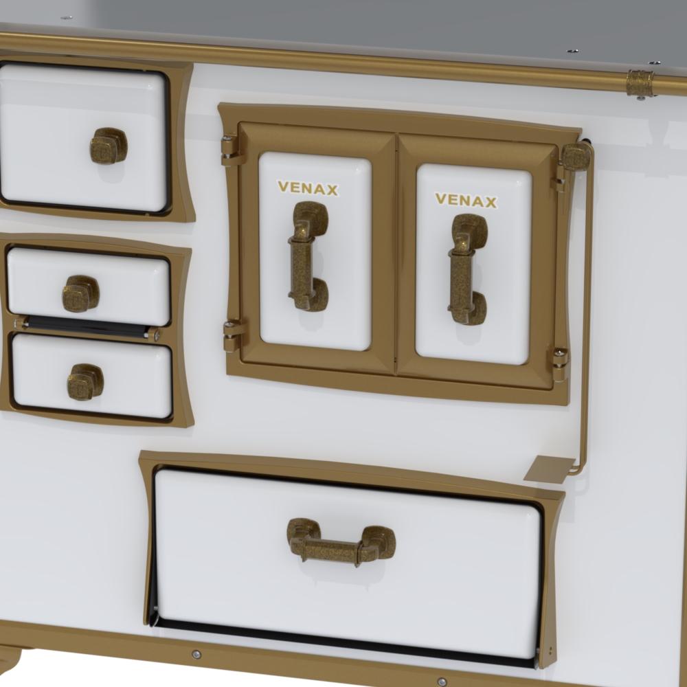 Fogao a Lenha Venax n 2 Renaissance Chapa de Aluminio Branco