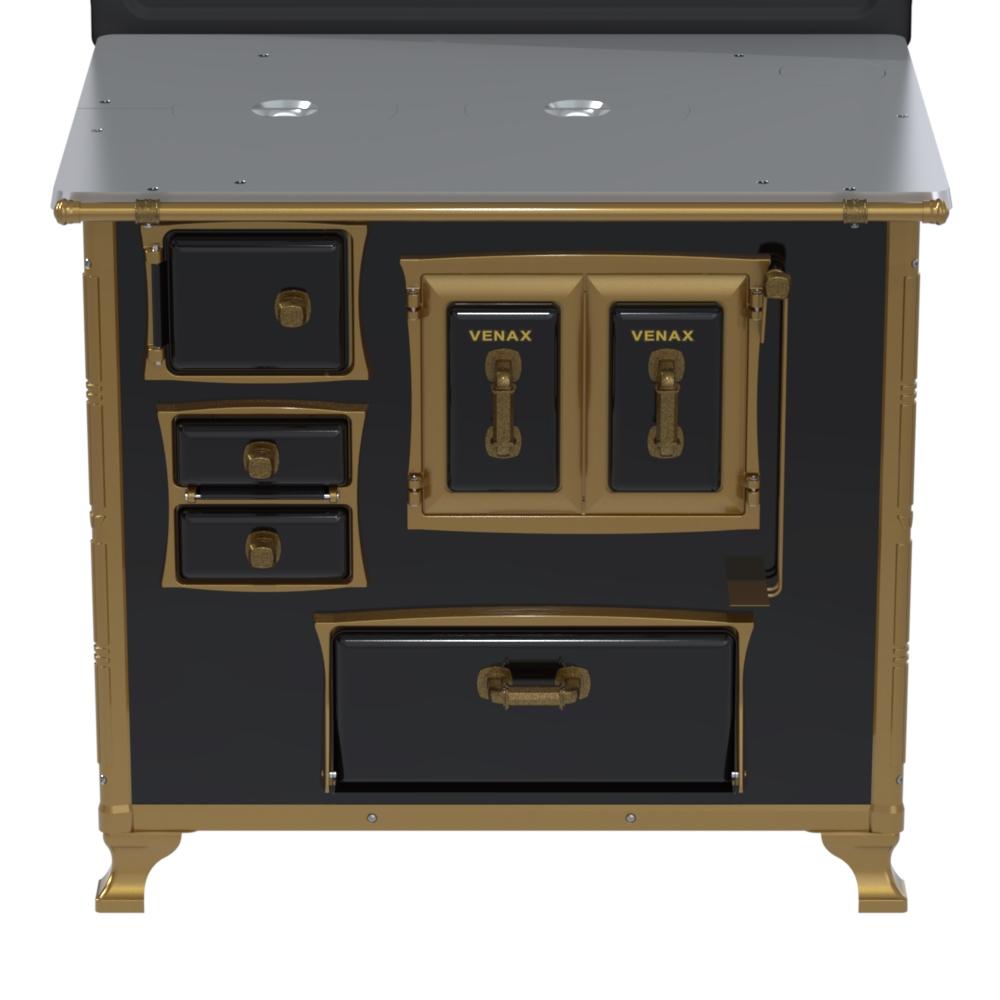 Fogao a Lenha Venax n 2 Renaissance Chapa de Aluminio Preto