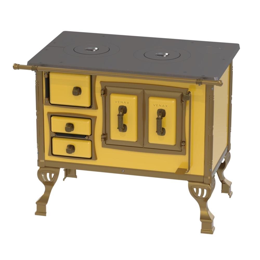 Fogao a Lenha Venax n 1 Colonial Amarelo