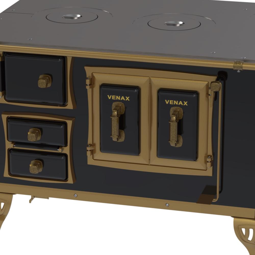 Fogao a Lenha Venax n 2 Colonial Preto