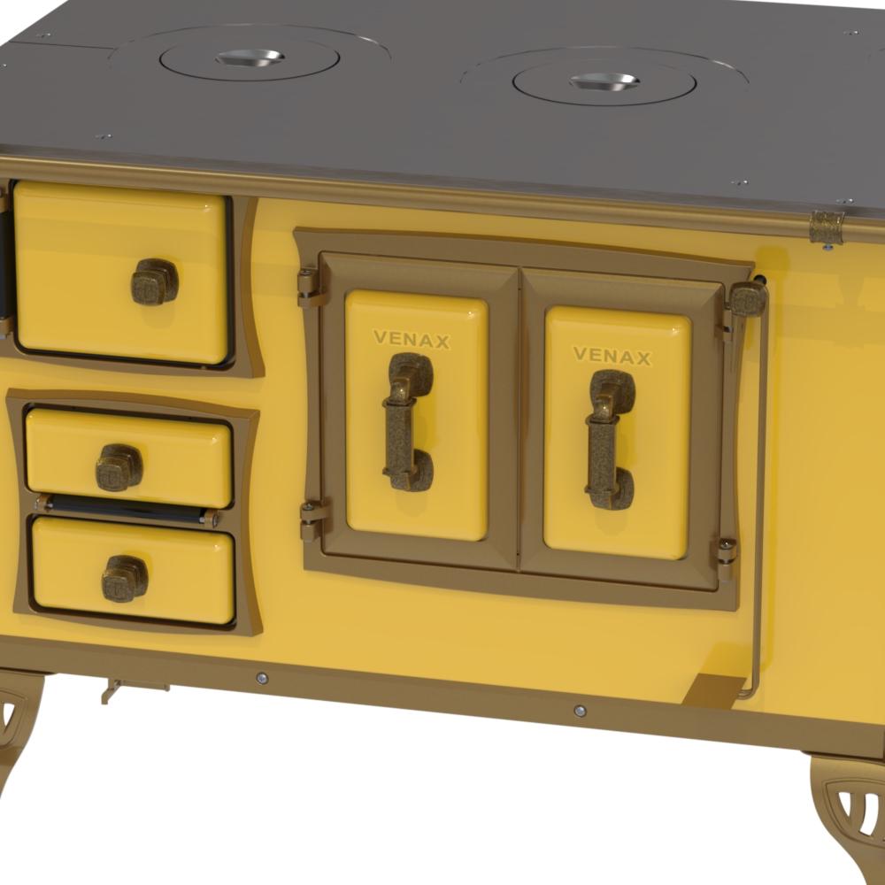 Fogao a Lenha Venax n 2 Colonial Amarelo