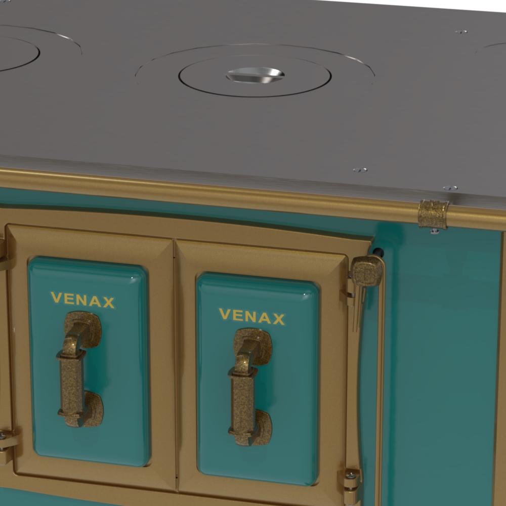 Fogao a Lenha Venax n 2 Colonial Turquesa