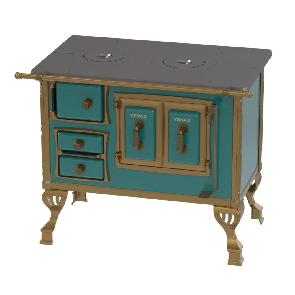 Fogao a Lenha Venax n 1 Colonial Turquesa