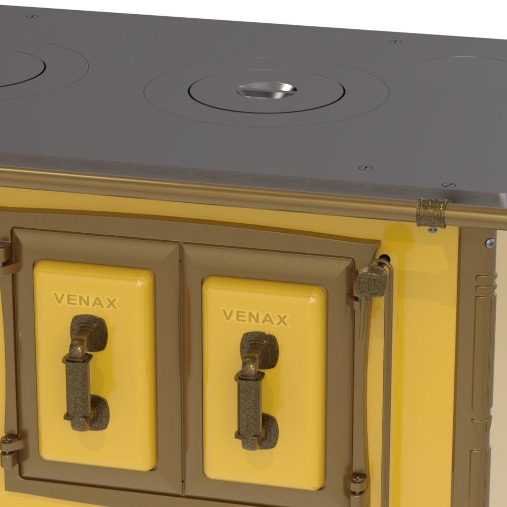 Fogao a Lenha Venax n 1 Colonial Amarelo