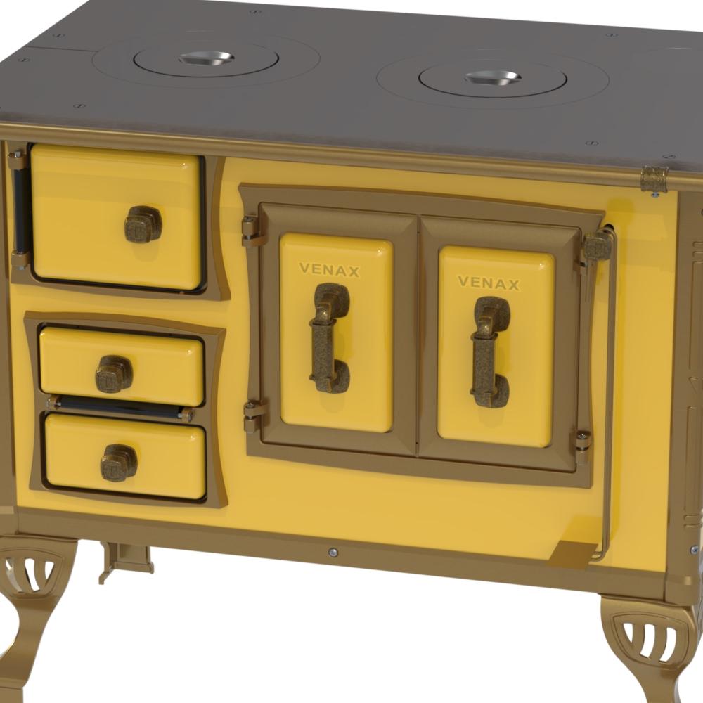 Fogao a Lenha Venax n 1 Colonial Amarelo