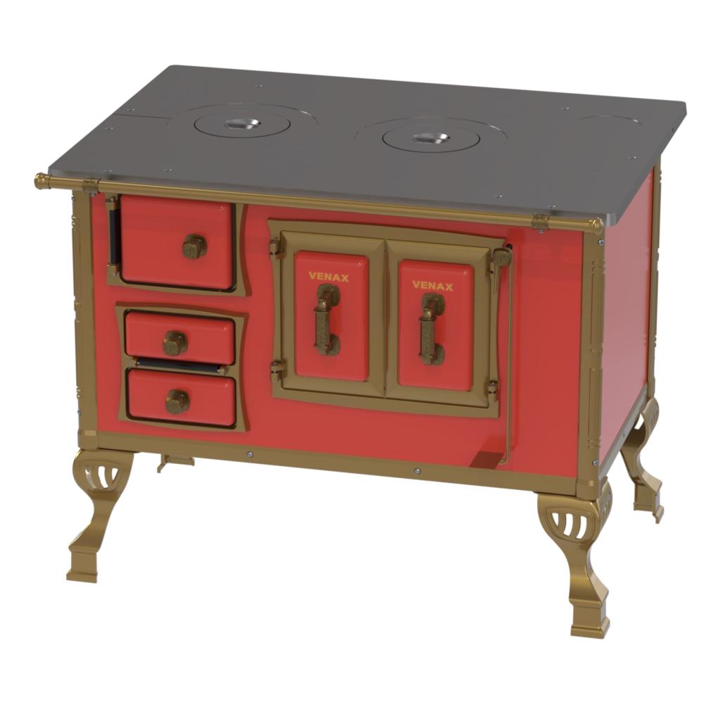 Fogao a Lenha Venax n 2 Colonial Vermelho