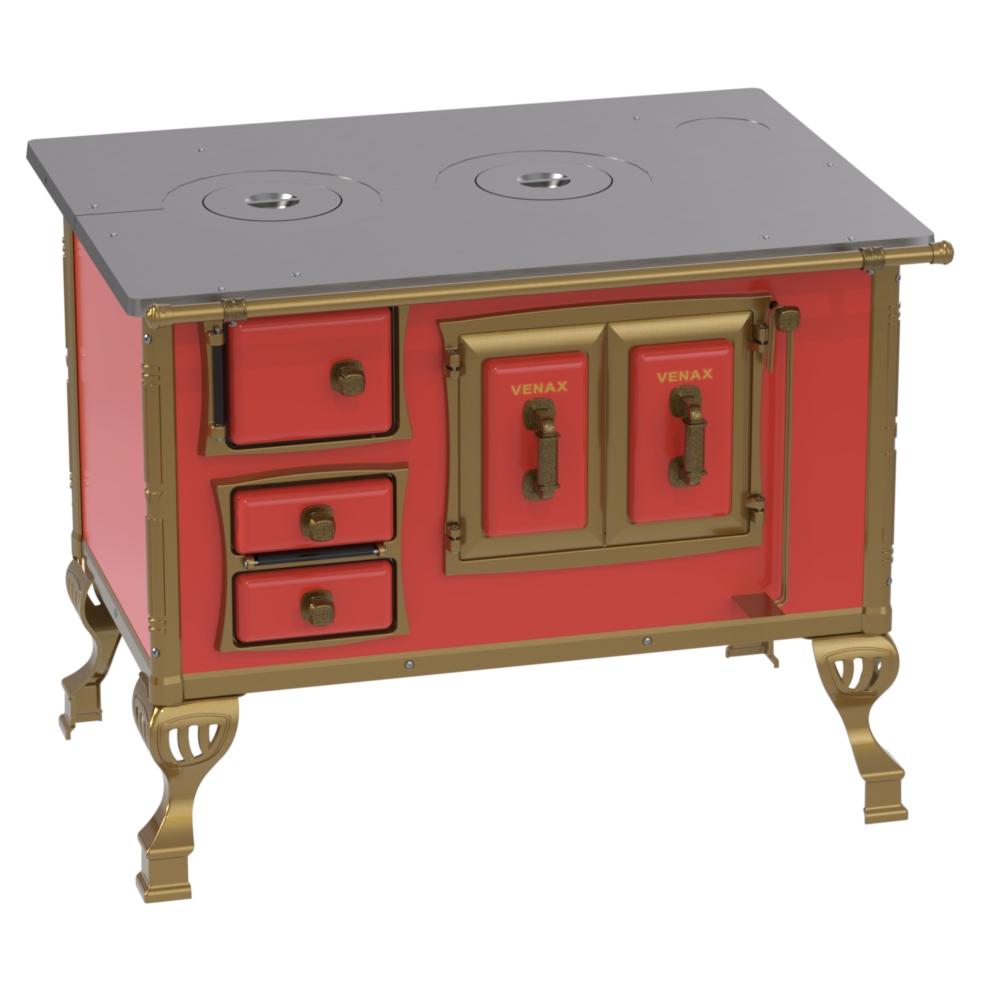 Fogao a Lenha Venax n 2 Colonial Vermelho