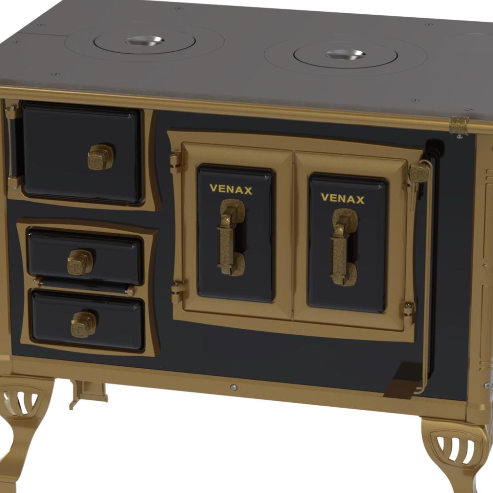 Fogao a Lenha Venax n 1 Colonial Preto
