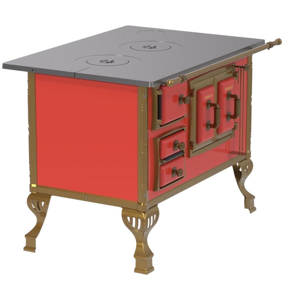 Fogao a Lenha Venax n 2 Colonial Vermelho