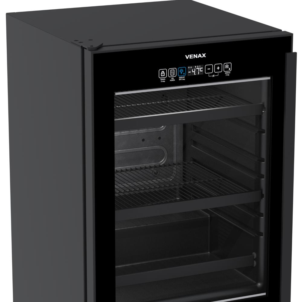 Cervejeira de Embutir Venax 82L Top Light Touch Preto Porta Invertida